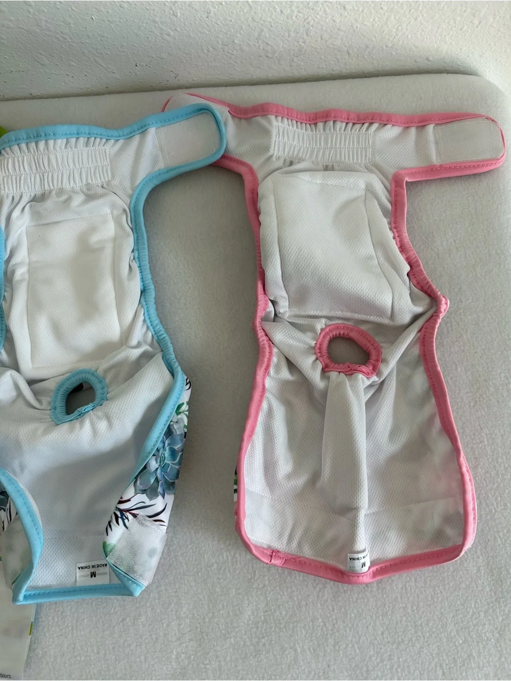 Washable Dog Diapers Lot of 6 Reusable Female Puppy Diapers Sizes Small & Medium